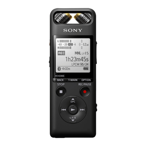 Sony PCM Serie Manuales