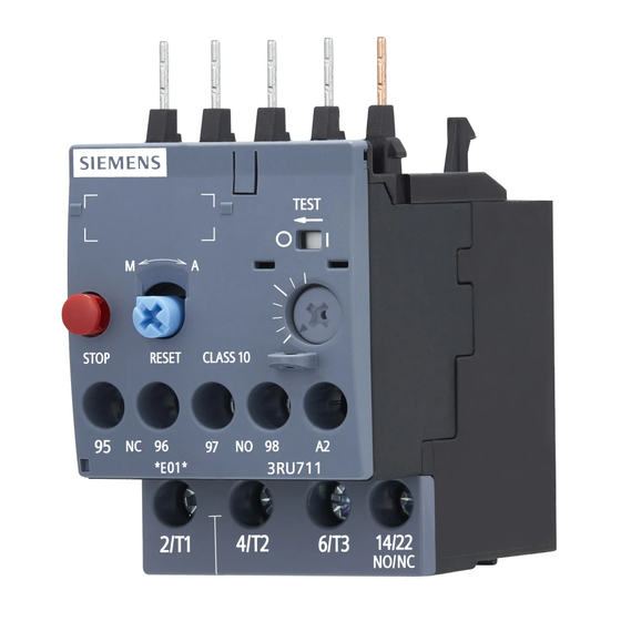 Siemens 3RU7116 Serie Instructivo