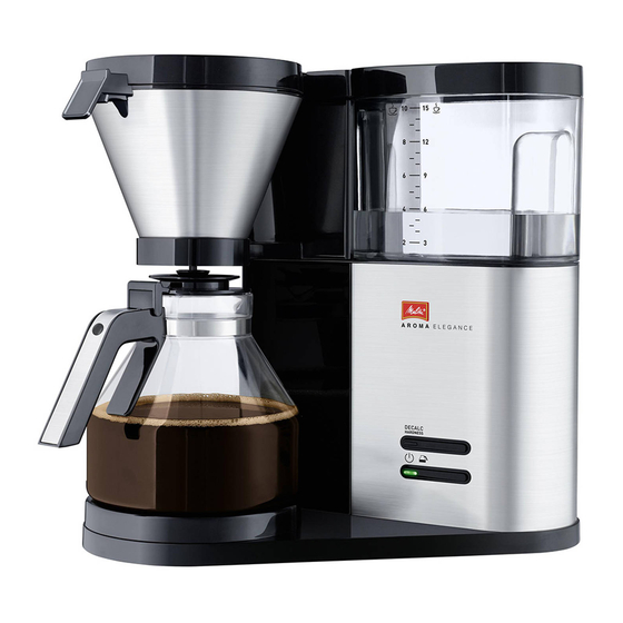 melitta AromaElegance Manual De Instrucciones