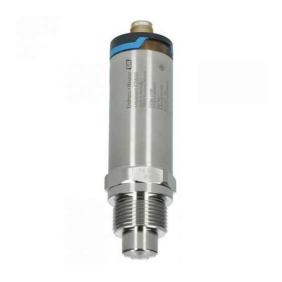 Endress+Hauser Liquipoint FTW33 Manual Del Usuario