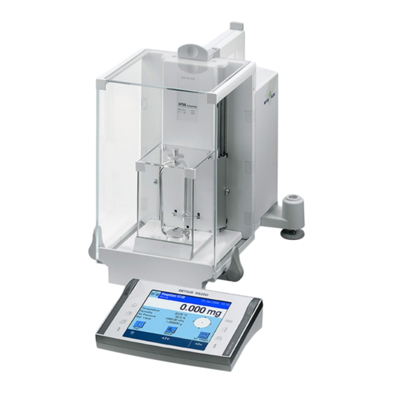 Mettler Toledo XP Serie Instrucciones De Manejo