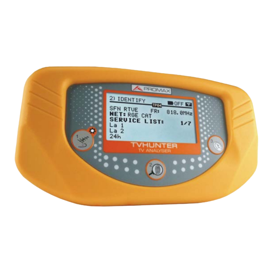 Promax TVHUNTER Guía Rápida De Utilización