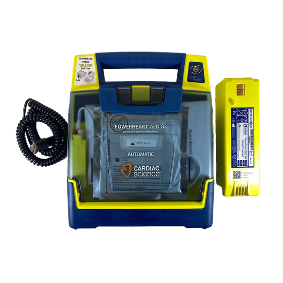 Cardiac Science POWERHEART AED G3 PLUS 9390A Guía De Referencia Rápida