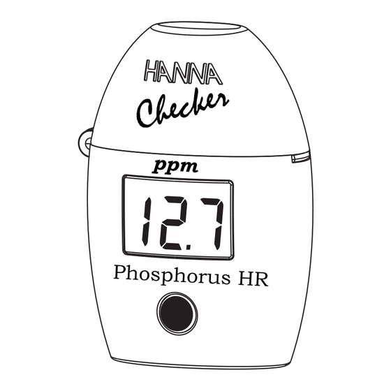 Hanna Instruments HI 706 Manual De Instrucciones