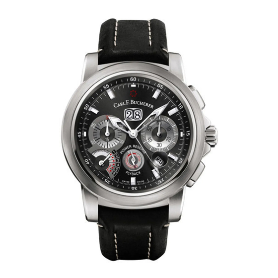 Carl F. Bucherer PATRAVI CHRONOGRADE Manual Del Usuario