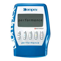 Compex performance US Manual De Instrucciones
