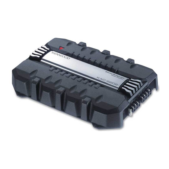 Kenwood KAC-6202 Manual De Instrucciones