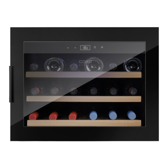 CASO DESIGN WineSafe 18 EB Black 627 Manual Del Usuario