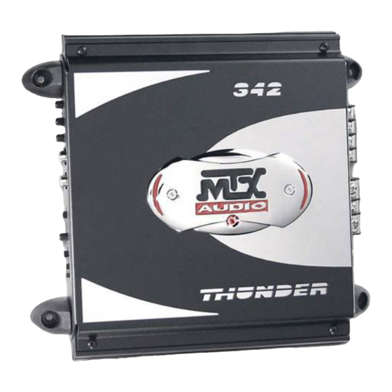 MTX Audio THUNDER 342 Manual De Propietario