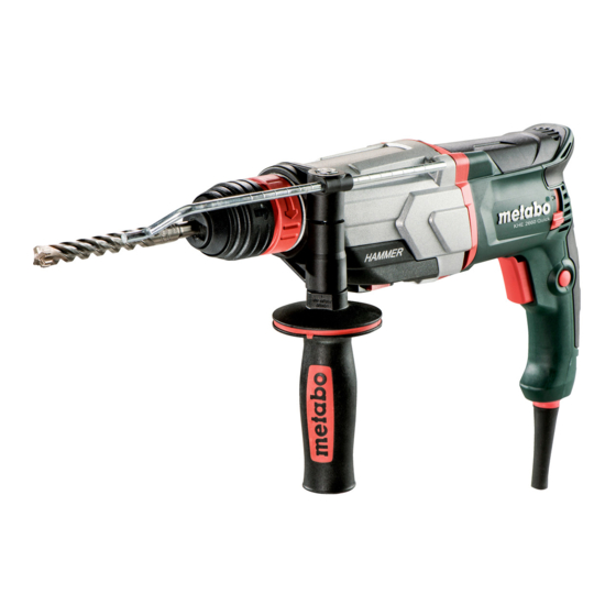 Metabo KHE 2660 Quick Manual De Instrucciones