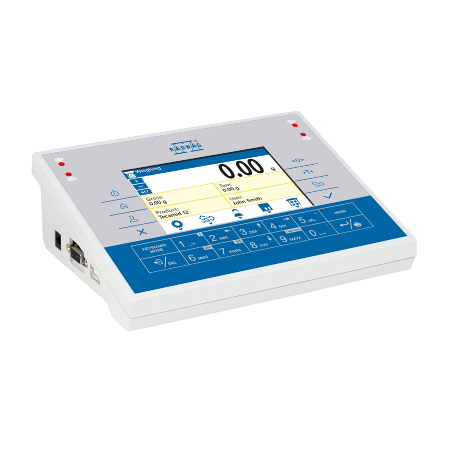 RADWAG PUE C32 Manual De Usuario