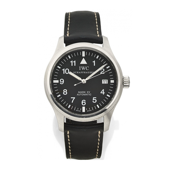 iwc FLIEGERUHR MARK XV Instrucciones De Manejo