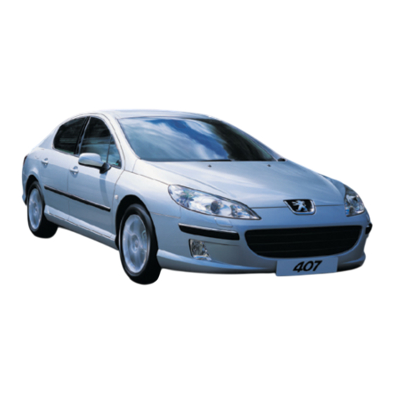 PEUGEOT 407 2004 Manual