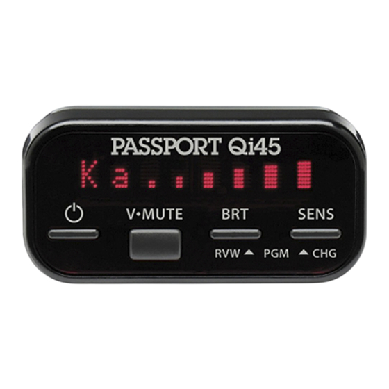 Escort Passport Qi45 Manual De Usuario