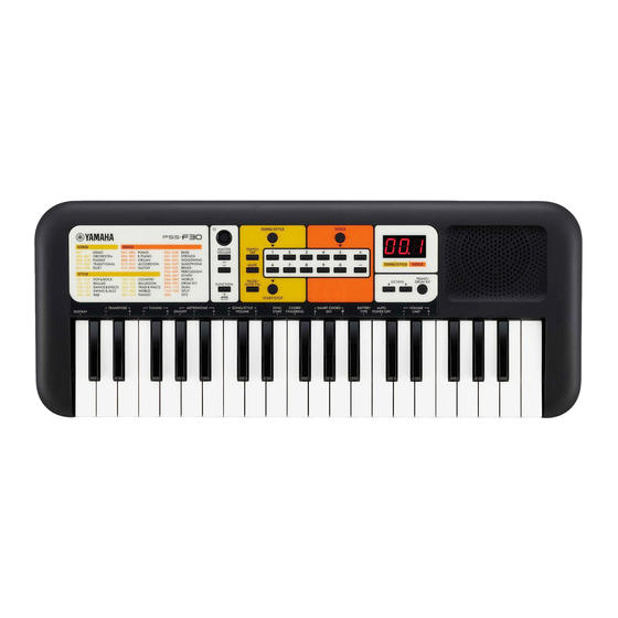 Yamaha PSS-F30 Manual De Instrucciones