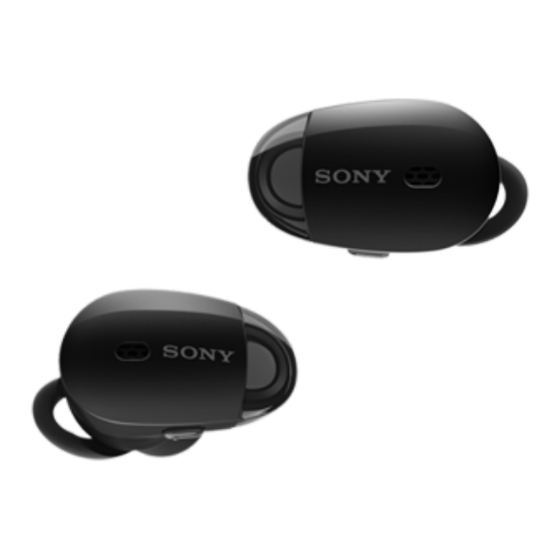 Sony WF-1000X Guia De Ayuda