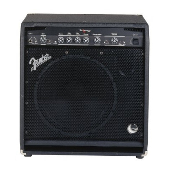 Fender BASSMAN 100 Instrucciones De Funcionamento