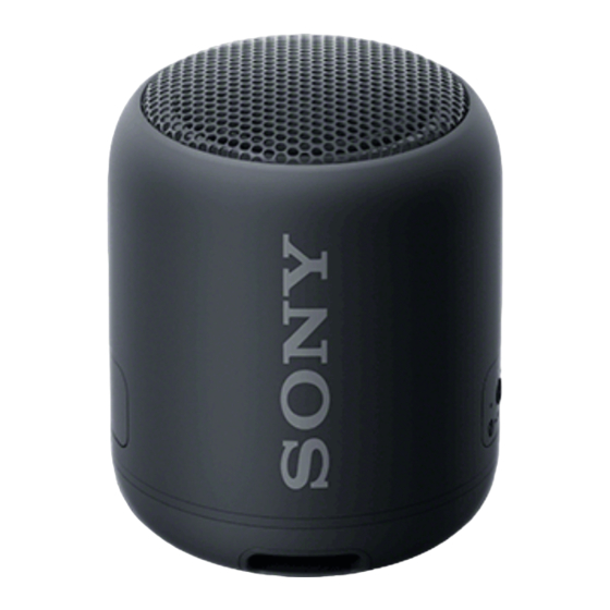 Sony SRS-XB12 Guia De Ayuda