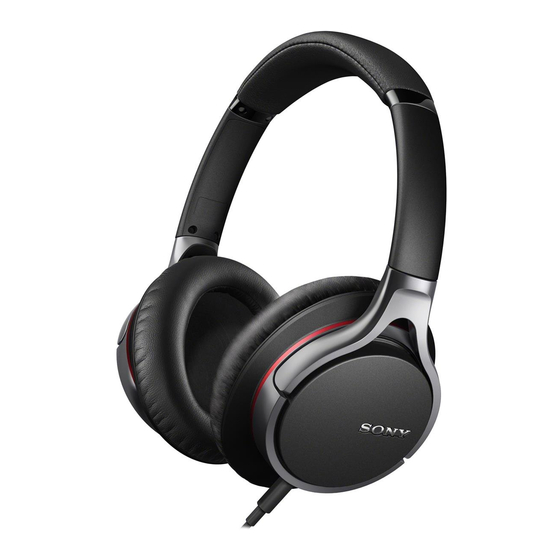 Sony MDR-10R Manual De Instrucciones