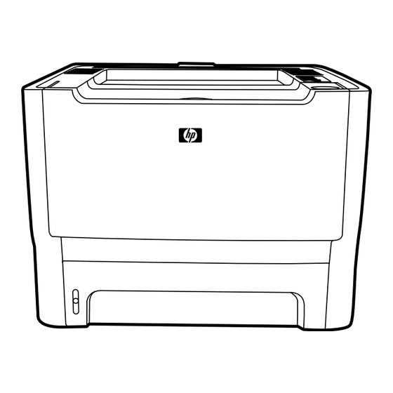 HP LaserJet P2010 Serie Manual Del Usuario