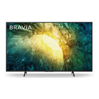 Sony BRAVIA KD-55X70 Serie Guía De Configuración