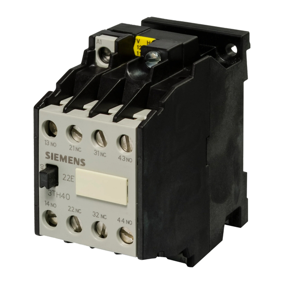 Siemens 3TH40 Instrucciones De Servicio