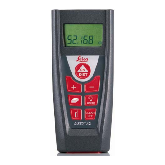 Leica Geosystems DISTO A2 Manual De Empleo