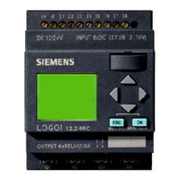 Siemens LOGO! 12/24 Serie Manual Del Usuario