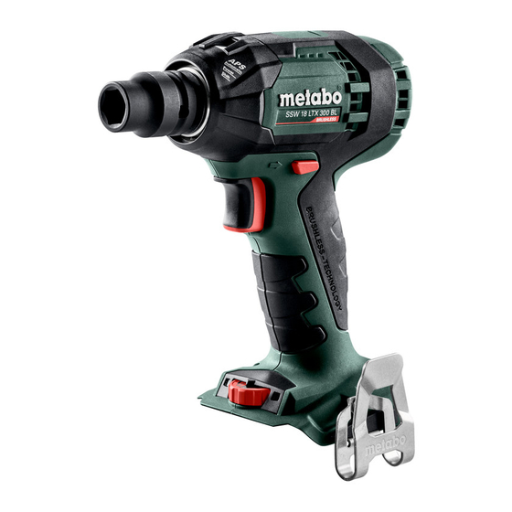 Metabo SSW 18 LTX 300 BL Manuales