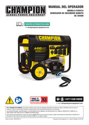 Champion Global Power Equipment 100432 Manual Del Operador