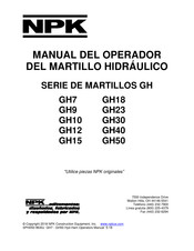 NPK GH SERIE Manual Del Operador