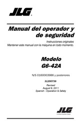 JLG G6-42A Manual Del Operador  Y De Seguridad