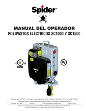 SPIDER SC1000 Manual Del Operador
