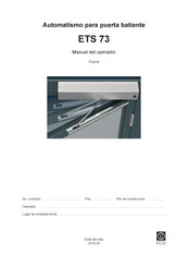 Eco ETS 73 Manual Del Operador