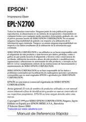 Epson EPL-N2700 Manual De Referencia Rápida