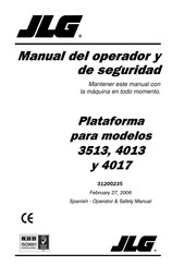 JLG 4013 Manual Del Operador