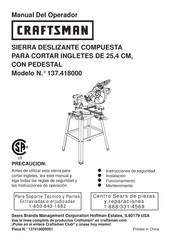 Craftsman 137.418000 Manual Del Operador