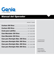 Genie Cazo para Hormigón Man. 500 Manual Del Operador