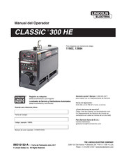 Lincoln Electric CLASSIC 300 HE Manual Del Operador