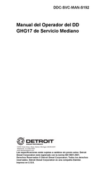 DETROIT DD GHG17 Manual Del Operador