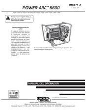 Lincoln Electric POWER-ARC  5500 Manual Del Operador