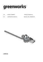 GreenWorks HTF313 Manual Del Operador