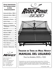 Newgy Robo-Pong 2050 Instruccionesde Uso