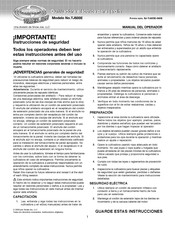 sunjoe TJ600E Manual Del Operador