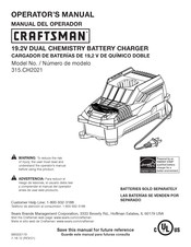 Craftsman 315.CH2021 Manual Del Operador