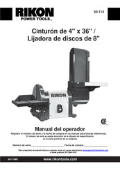 Rikon 50-114 Manual Del Operador