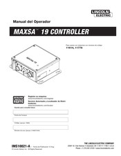 Lincoln Electric MAXSA 19 Manual Del Operador