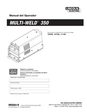 Lincoln Electric 11148 Manual Del Operador