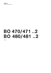 Gaggenau BO 471 2 Serie Instrucciones De Uso
