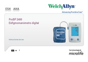 WelchAllyn microlife ProBP 2400 Instrucciones De Uso